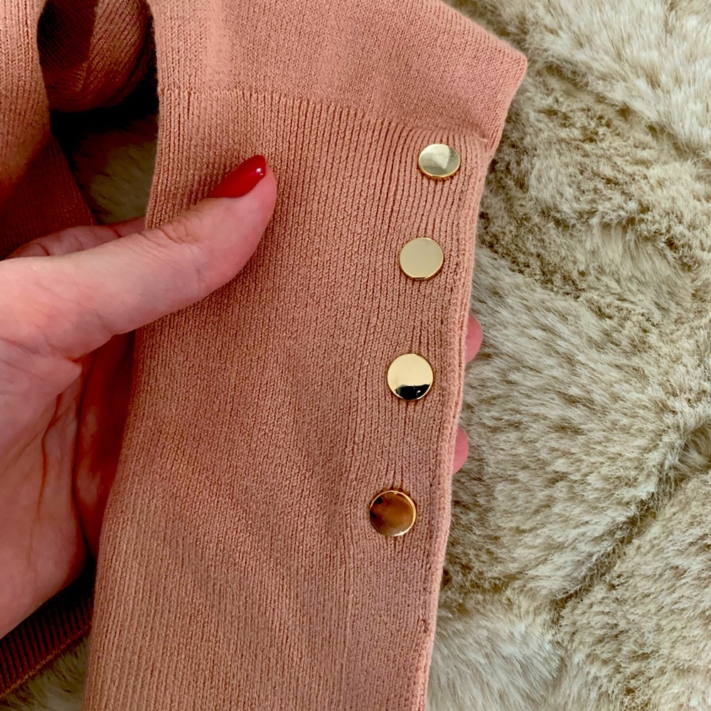 ZARA Dusty Pink Cardigan/ Jacket size Small - Picture 7 of 8